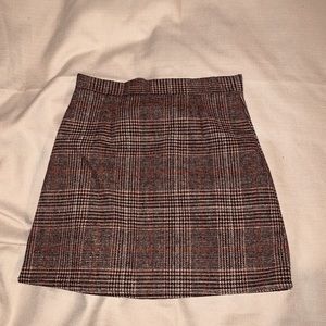 💚💚10% OFF Plaid zip up mini skirt💚💚